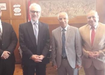 السفير مؤيد الضلعى سفير مصر برومانيا يستقبل د. محمد عياش