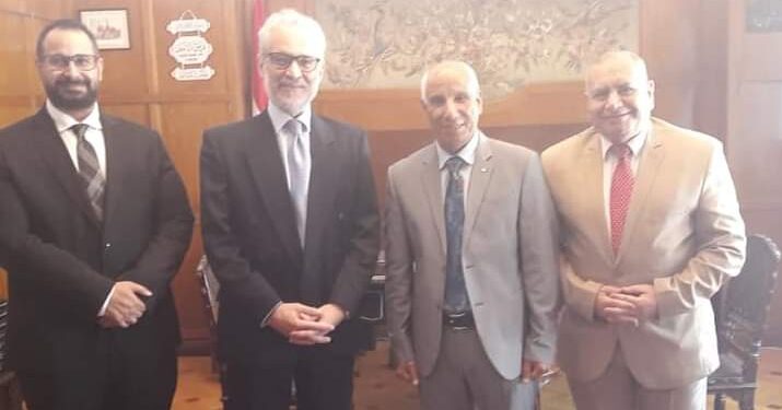 السفير مؤيد الضلعى سفير مصر برومانيا يستقبل د. محمد عياش