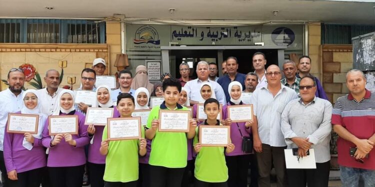 دمياط تفوز بالمركز الثاني على مستوى الجمهورية في مسابقة أوائل الطلبة