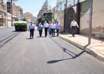 رصف وتطوير 528 شارع بطول 426 كم خلال أكبر خطة رصف شهدتها المحافظة