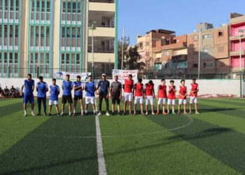 بالصور إنطلاق دوري كرة القدم بمركز المحلة الكبرى في نسختة الرابعة