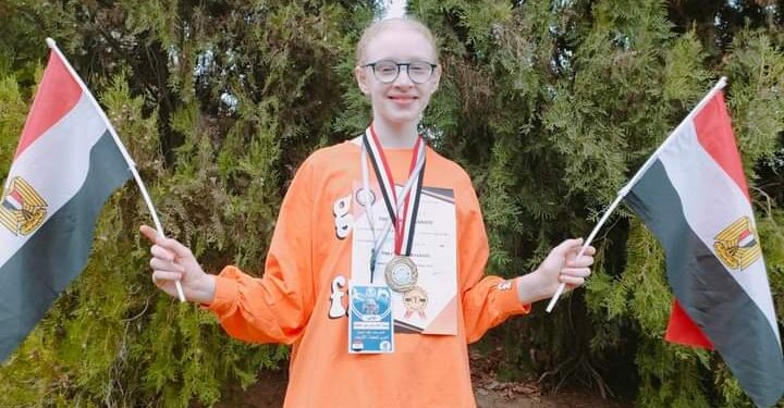 بطلة الشرطة بسملة خالد ياسرعبداللطيف المركز الأول والميدالية الذهبية بطولة الدوري الإفريقي للوشو كونغ فو