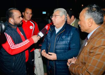 السفير المصري بالكويت أسامة شلتوت في حوار مع ابراهيم عبدالغفار المتحدث الإعلامي للرابطة.