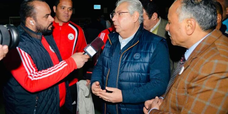 السفير المصري بالكويت أسامة شلتوت في حوار مع ابراهيم عبدالغفار المتحدث الإعلامي للرابطة.