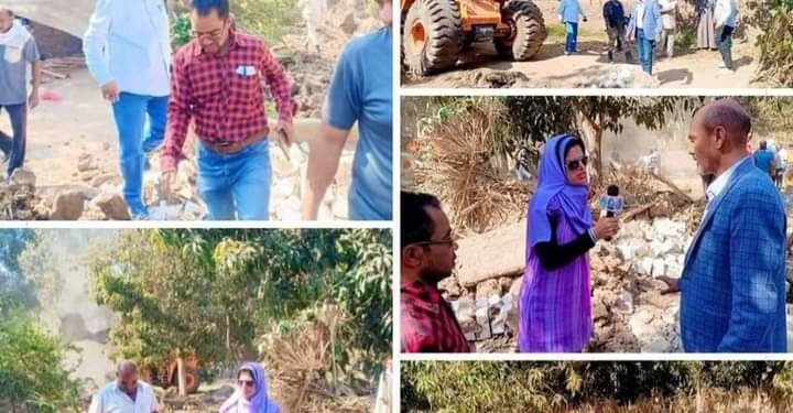 زراعة ابشواي: إزالة8حالات تعدى على الأرض الزراعيه بسنرو القبلية بتأمين كامل من شرطة ابشواي