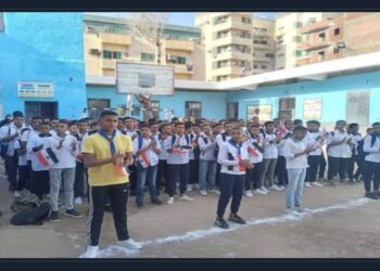 سقوط سلم بمدرسة المعتمدية بكرداسة