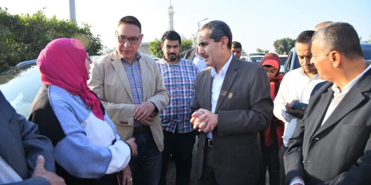 بتكلفة 100 مليون جنيه محافظ الغربية يتابع أعمال تطوير طريق طنطا بسيون