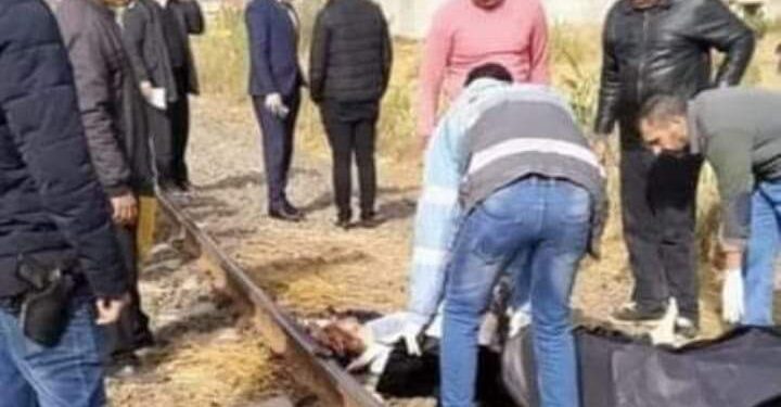 مصرع امين شرطه .. تحت عجلات القطار بمحطة الركاب #بدمنهور