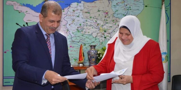 د أماني قرنى : توقيع برتوكول تعاون بين التربية والتعليم وشركة مياه الشرب والصرف الصحى بالفيوم .