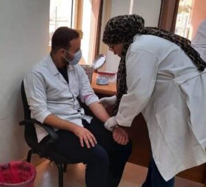 مسح طبى لوقاية المتعاملين بعيادات الأسنان بالجامعة المصرية الروسية