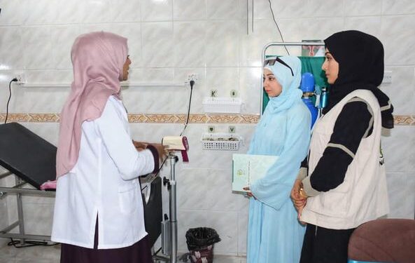 ممثلة المركز العربي الأوروبي باليمن تزور مؤسسة مكافحة السرطان في عدن