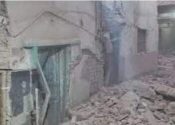 انهيار منزل بقرية الشعانية بنجع حمادي