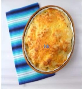 قرنبيط بالبشاميل بالفرن