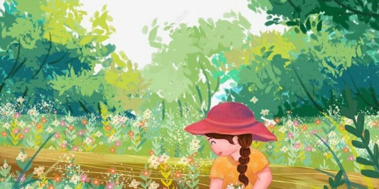 فريدة والأزهار