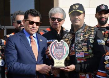 “صبحي” يستقبل فريق المتحدون للدراجات النارية السعودي بالعاصمة الإدارية الجديدة