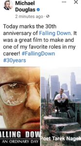 مايكل دوجلاس يحتفل بمرور ٣٠ عاماً على (السقوط)