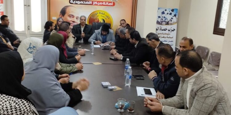 حزب حماة الوطن بالمحمودية يناقش خطة الٱمانات للفترة القادمة