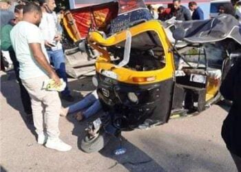 عاجل مصرع شاب وإصابة شقيقته في حادث تصادم جرار مع توك توك بقنا