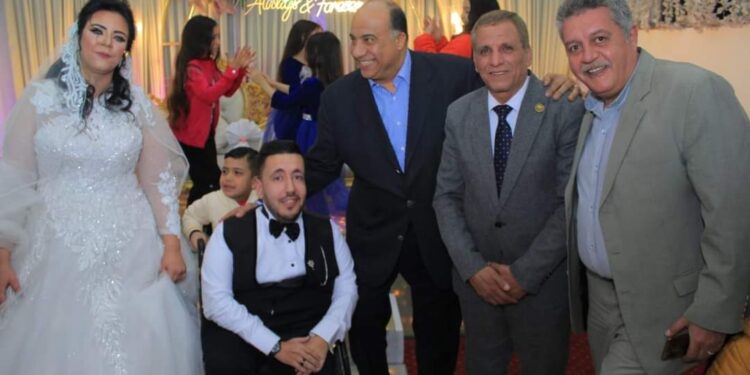 مصيلحي يفاجئ الجميع ويضيف البسمة في حفل زفاف مشجع سيد البلد من ذوي الهمم