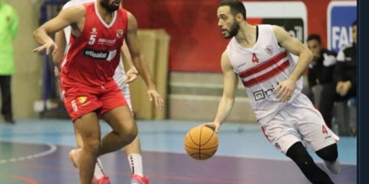 قمة الاهلي والزمالك ف نصف نهائي سوبر السلة