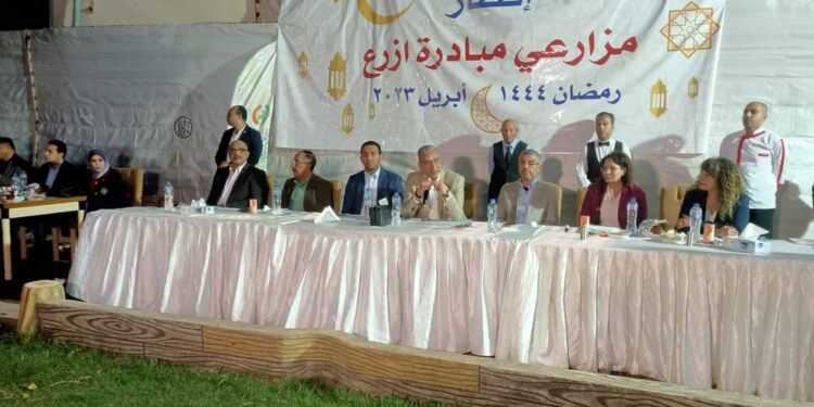 محافظ الفيوم يشارك في الإفطار الجماعي ضمن مبادرة “إزرع”