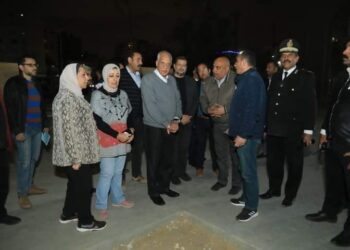 جوله ليلية لمحافظ الجيزة يتابع فيها الاعمال الإنشائية اعلي القطاع المنتهي تغطيتة لترعه المريوطية