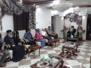 مطران دشنا يستقبل وكيل وزارة التعليم بقنا للتهنئه بعيد القيامة المجيد 