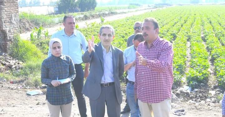 محافظ الغربية يتفقد محور النعناعية بكفر الزيات