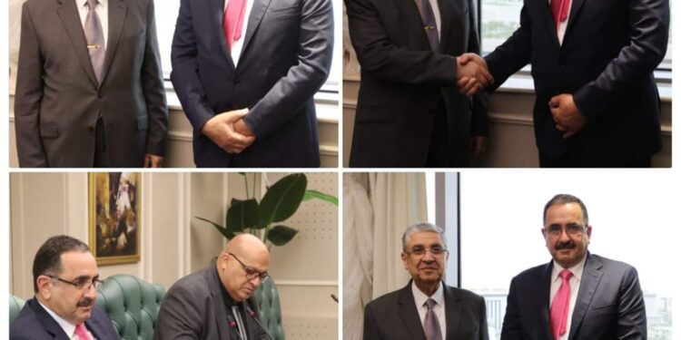 الدكتور محمد شاكر يستقبل الوزير ظافر ملحم