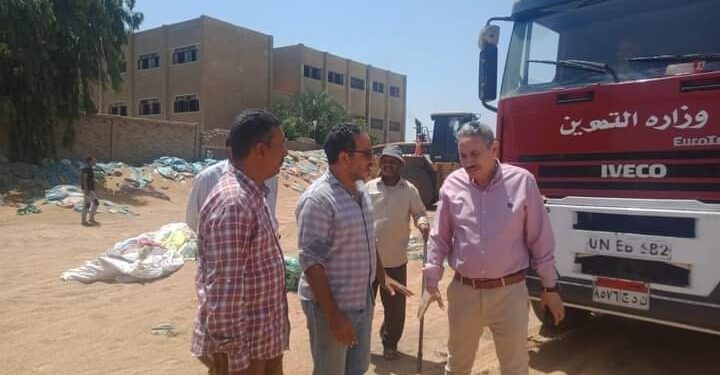 القاضي يتابع عمليات توريد القمح