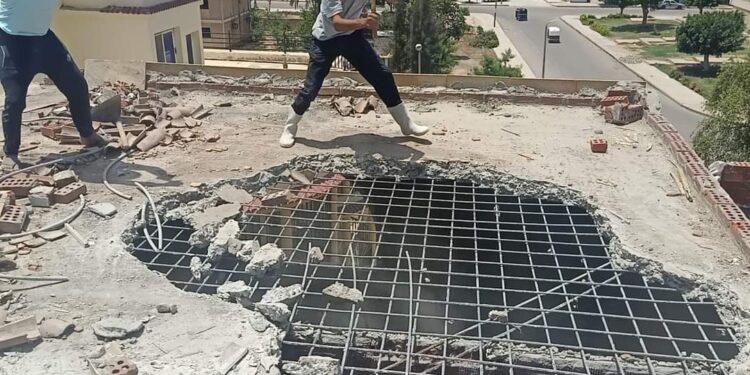 جهاز مدينة النوبارية الجديدة يتصدى للمخالفات