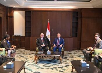 على هامش إجتماعات الجمعية العمومية للأمكاو .. الدكتور سويلم يلتقى وزير المياه الناميبي