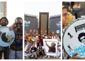 ترحيب هائل للجمهور بمحمد منير في مهرجان العلمين