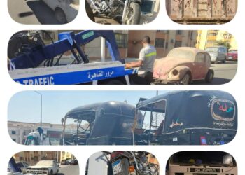 جهود كبرى لمرور القاهرة لرفع السيارات المتهالكة والمهملة