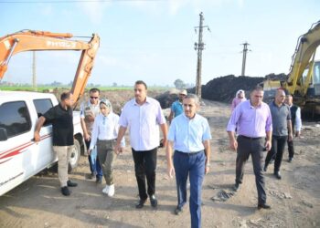رحمي يتفقد مشروعات الرصف والتطوير بكفر الزيات والمحلة 