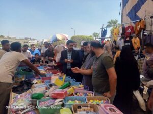 إستعدادا للعام الدراسى الجديد رئيس جهاز النوبارية يفتتح معرضأ للأدوات المدرسية