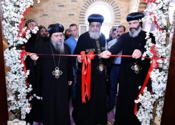 قداسة البابا تواضروس الثاني يزور دير الأنبا موسى بطريق العلمين