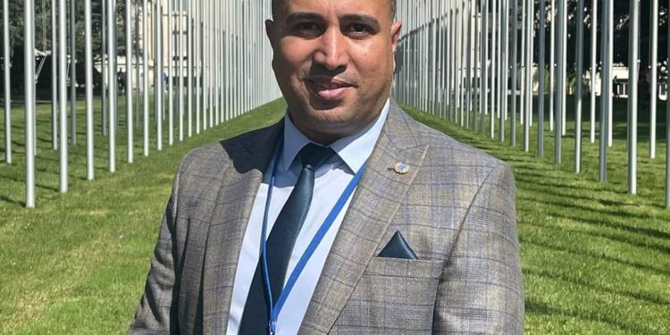 أعتماد أحمد غازي ممثل دائم في الأمم المتحدة عن المركز العربي الأوروبي