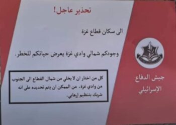 عاجل وهام.. منشورات إسرائيلية 