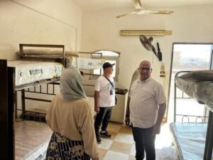 خلف يتفقد نادى الشبان المسلمين بالقصير