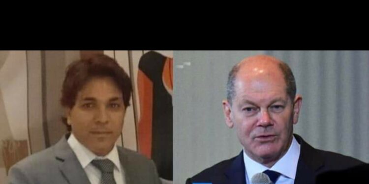 قصف مستشفى المعمداني بالتزامن مع زيارة المستشار الألماني