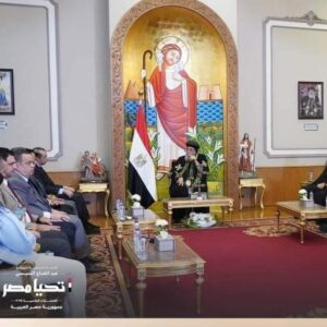 حملة المرشح الرئاسي عبد الفتاح السيسي تزور الكنيسة القبطية الأرثوذكسية وتلتقي البابا تواضروس الثاني في القاهرة