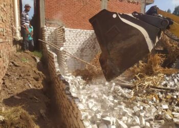 حملات مكثفة لإزالة التعديات على الرقعة الزراعية بالغربية 