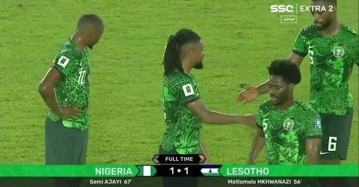 منتخب ليسوتو المغمور أحرج منتخب نيجيريا المغرور