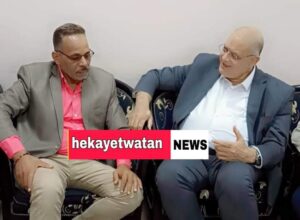 علي هامش زيارته الرسمية لمجمع الألومنيوم تحدثت مع نائب رئيس إتحاد عمال مصر