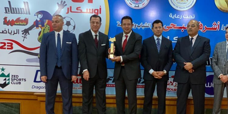 اوسكار بدورتها 61  تحتفي بتكريم مصيلحي رئيس نادي الاتحاد السكندري وبحضور وزير الشباب والرياضة 