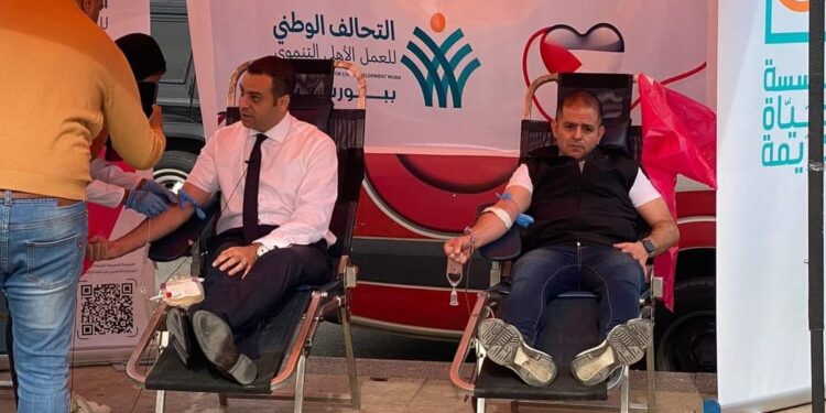 د. عمرو عثمان نائب المحافظ يشارك في حملة التحالف الوطنى للتبرع بالدم لأهالى غزة فى بورسعيد