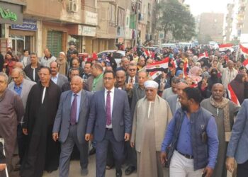 زغلول يدلي بصوته الانتخابي وسط بمسيرة حاشدة من اهل العمرانية