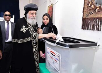 البابا تواضروس يدلي بصوته في الانتخابات