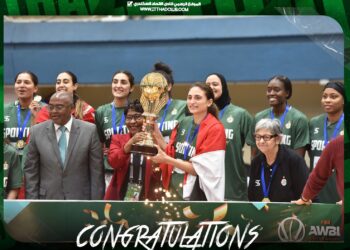 رئيس نادي الاتحاد السكندري يهنئ مجلس إدارة وأعضاء نادي سبورتنج علي إنجاز سيدات السلة بالفوز ببطولة إفريقيا